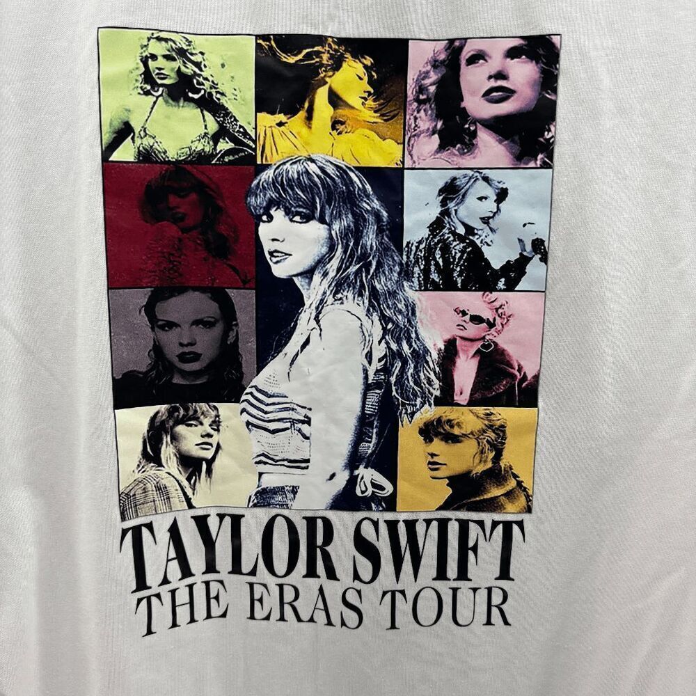 Taylor Swift The Eras Tour Colored Front Print Only Shirt Size Small EUC